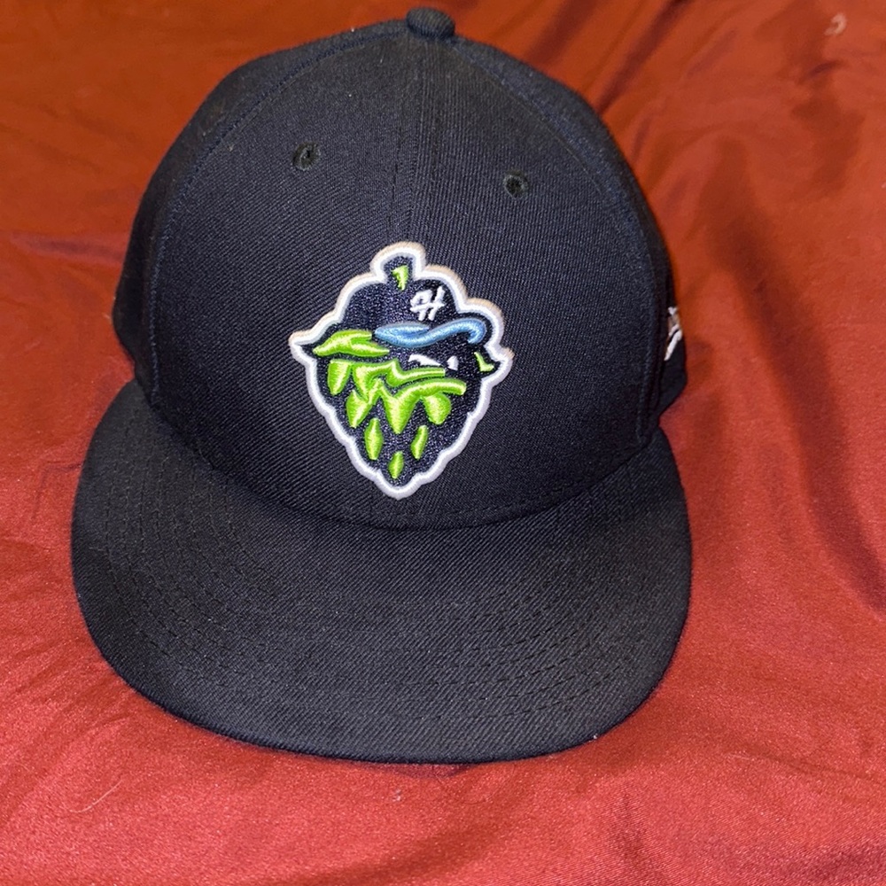 New Era Hillsboro Hops Fitted Low Profile Hat Cap 7 1/8 Side Flag